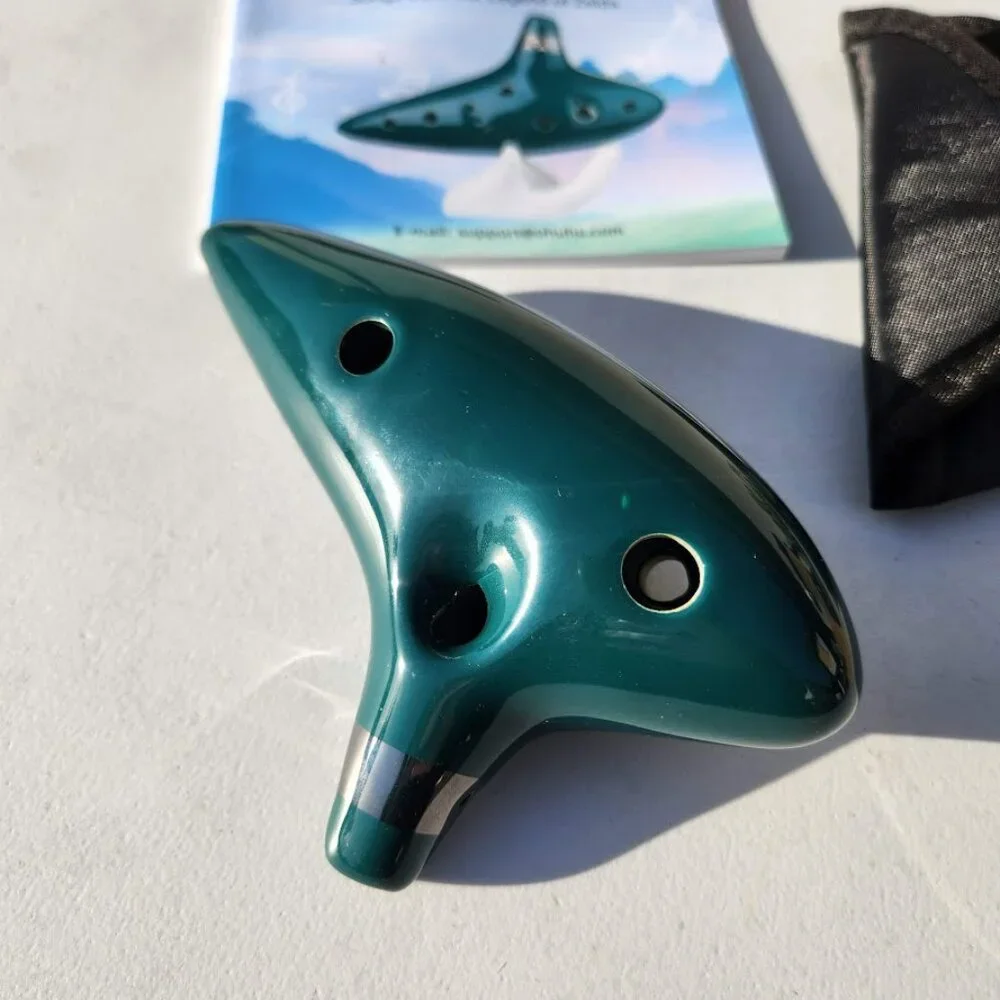 NEW Zelda Ocarina 12 Hole Alto C Ocarina Musical Instrument Christmas Gift Song